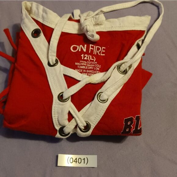 On Fire brand "Blessed America" Tank Top Size: 12 L (0401) - Picture 7 of 7